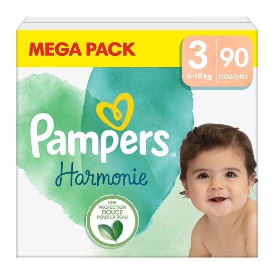 Pampers Harmonie New Baby Couches Taille 3 90uts