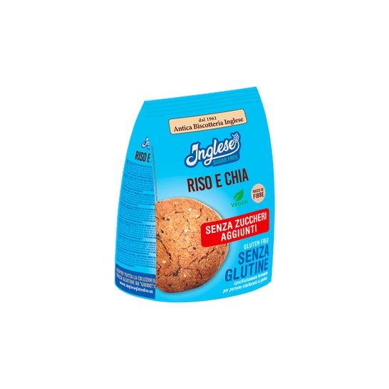 Inglese Sugar Free Biscuits Riz et Chia Sans Gluten 200g