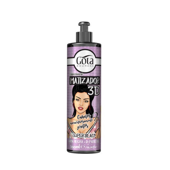 Gota Dourada Après-Shampooing Matifiant 3D Super Black 300ml