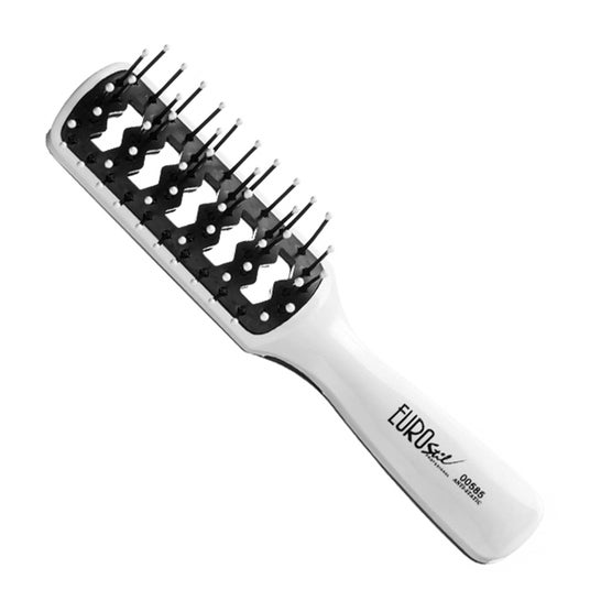 Eurostil Brosse squelette antistatique petite bicolore