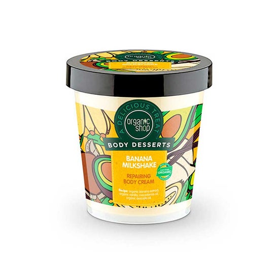 Organic Shop Crème corporelle réparatrice Smoothie à la banane 450ml