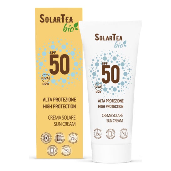 SolarTea Bio Crème Solaire Haute Protection SPF50+ 100ml