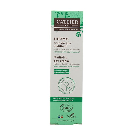 Cattier Dermo Soin de Jour Matifiant Bio 40ml