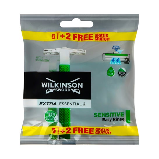 Wilkinson Extra Essential 2 Sensitive Rasoirs 7uts