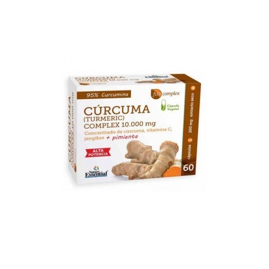 Nature Essential Curcuma 95 % + Gingembre + Poivre + Vitamine C 60 capsules