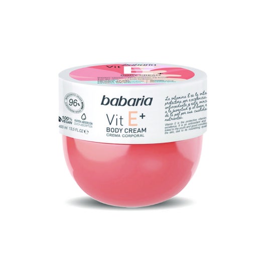 Crème pour le corps Babaria Vit E+ 400ml