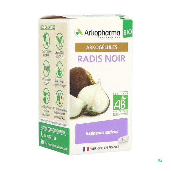 Arkopharma Arkogélules Radis Noir Bio 40 Gélules