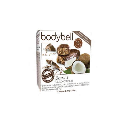 Bodybell croquant à la noix de coco 5ud bars