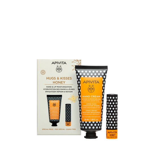 Apivita Pack Hugs & Kisses Honey Crema de manos 50ml + Labial 4,4g