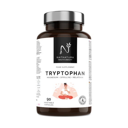 Natnatura Triptófano con Melatonina y Espirulina 90vcaps