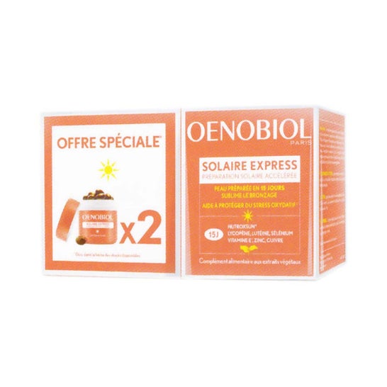 Oenobiol Solaire Express Pack 2x15 Capsules