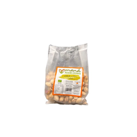 Maná Pistaches Pistache Écologique Torréfié avec Coquille 250 g