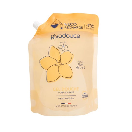 Rivadouve Eco Recharge Gel Douche Fleur de Tiaré 750ml