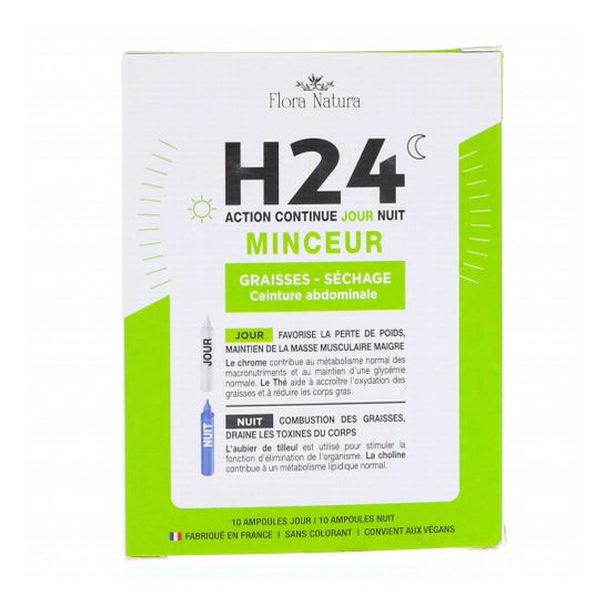 Flora Natura H24 Minceur 10 Ampoules