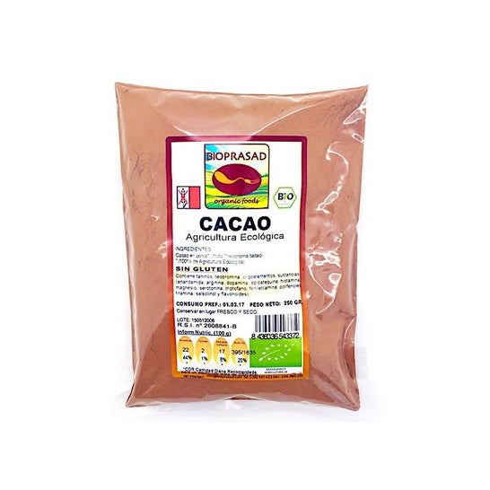 Bioprasad Poudre de cacao Bio sans gluten 250g