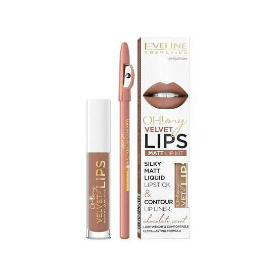 Eveline Cosmetics Oh My Lips Matt Lip Kit 014 Choc Truffle