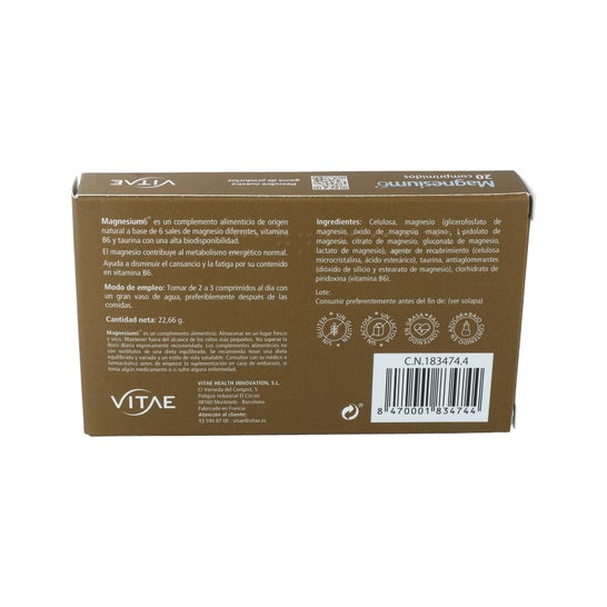 Vitae Magnesium6 20comps