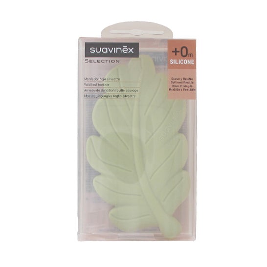 Suavinex Poetry Anneau de Dentition Feuille Sauvage Silicone +0M 1 ut