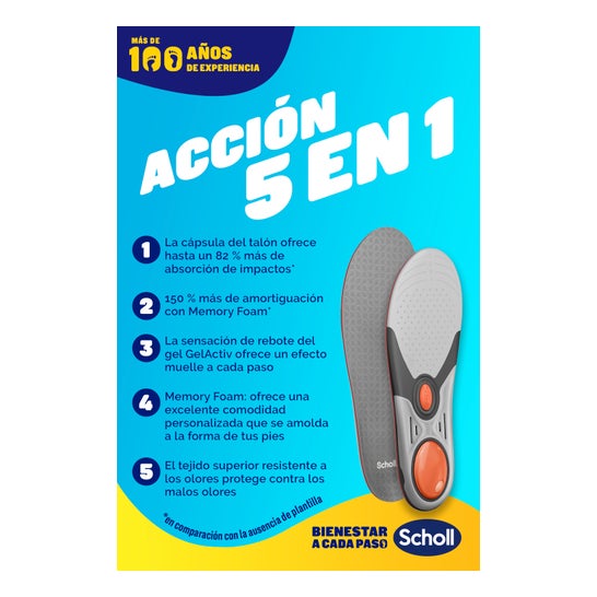 Scholl LiquiFlex Semelles Soutien Renforcé Taille 2 1 Paire