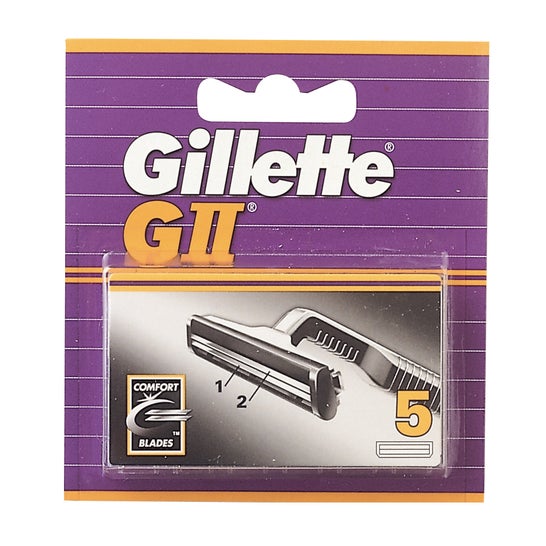 Gillette GII Recargas Lâminas de Barbear 5 Unidades