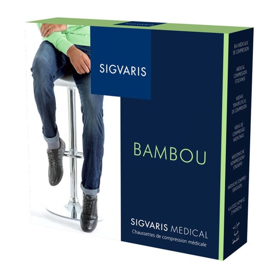 Sigvaris Bambou C2 Chaussette Femme Jeans NM 1 Paire