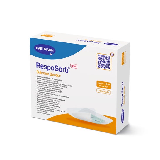 Hartmann RespoSorb Silicone Border 15 x 15 cm 10 uds