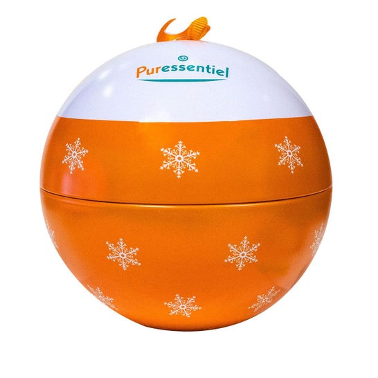 Puressentiel Boule De Noël Huile Essentielle Bio Orange Douce 10ml + Diffuseur Céramique Galet