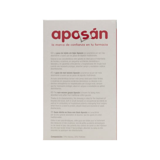 Aposan gaze non tissée stérile 10cmx10cm 50 gaze (2 Unités/sachet)