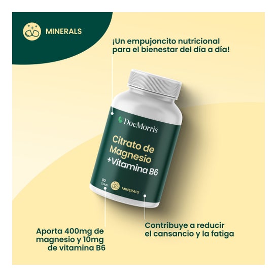 DocMorris Citrate De magnésium + Vitamine B6 90 Comprimés