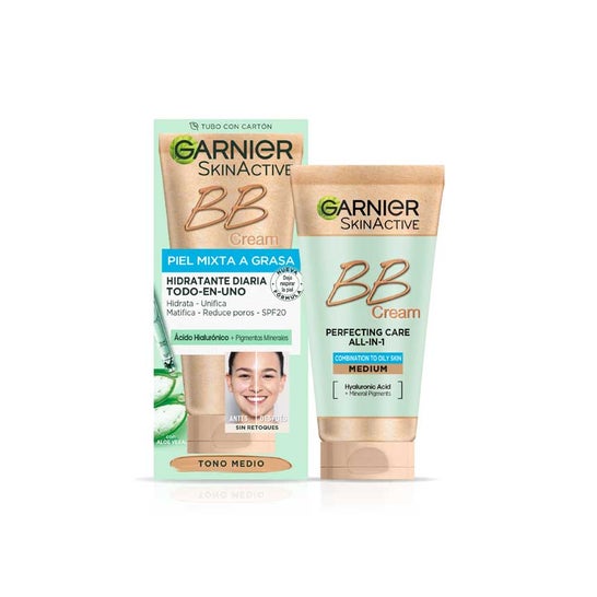 Garnier Skinactive Bb Cream Peau Mixte Grasse Spf25 Medium 50ml