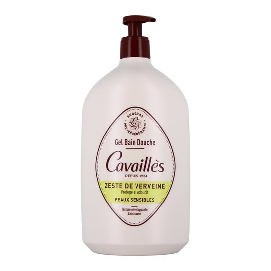 Cavaillès Gel Bain Douche Zeste de Verveine Peaux Sensibles 1000 ml