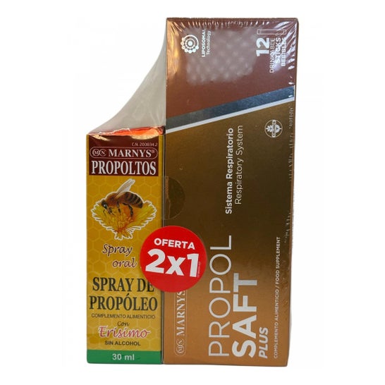 Marnys Pack Spray Propolis + Propolsaft Plus 12 Sticks