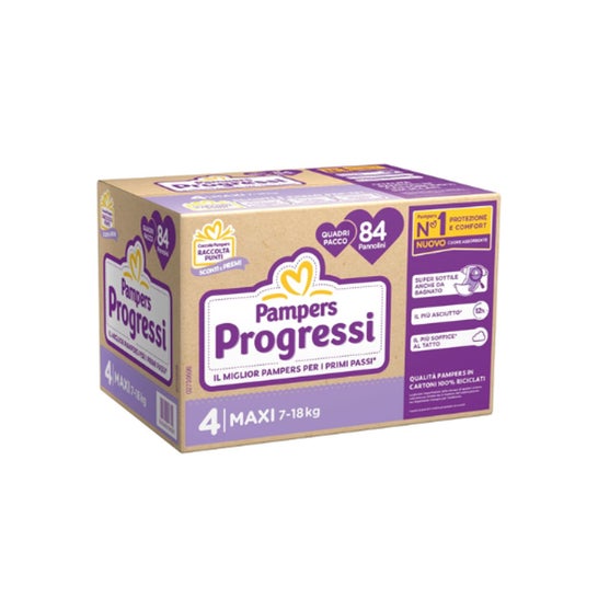 Pampers Progressi Couches Maxi 7-18kg 84uts