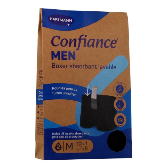 Confiance Men Boxer Absorbente Lavable Talla M 1 ud