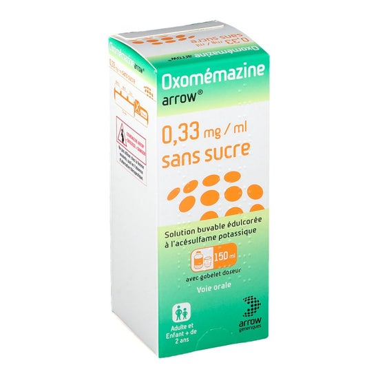 Arrow Oxomémazine 0,33mg/ml Sans Sucre 150ml