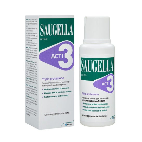 Saugella Acti3 Intimate Triple Protection Cleanser 250ml