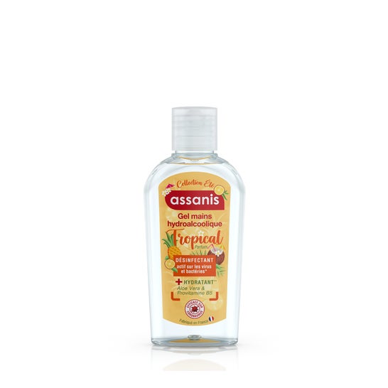 Assanis Gel Mains Hydroalcoolique Parfum Tropical 80ml