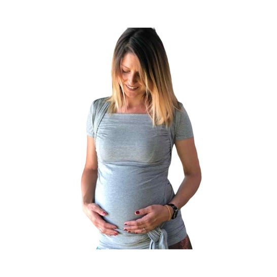 Quokkababy Baby Carrier T-Shirt Gris 1pc