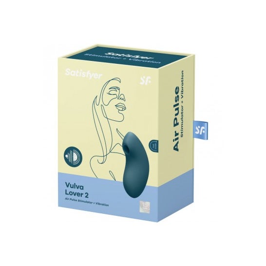 Satisfyer Vulva Lover 2 Stimulator & Vibrator Blue 1ut