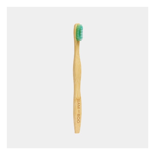 Bamandboo Bamboo Toothbrush Kid Soft Green 1 Unidade
