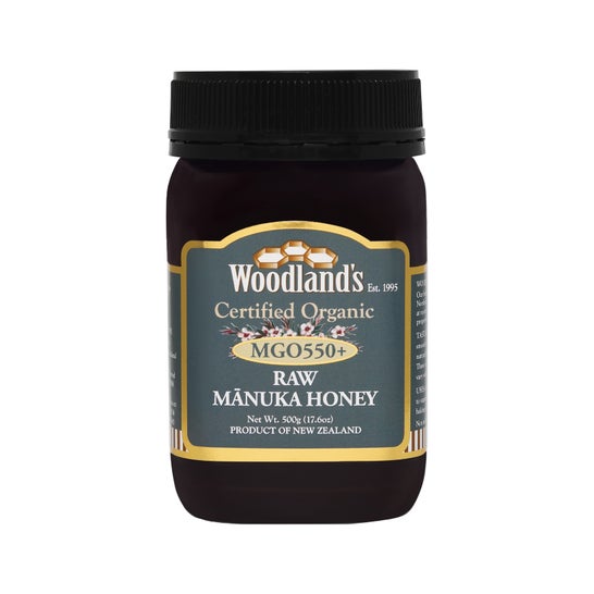Woodland's Miel de Manuka crue monoflorale MGO550 500 g