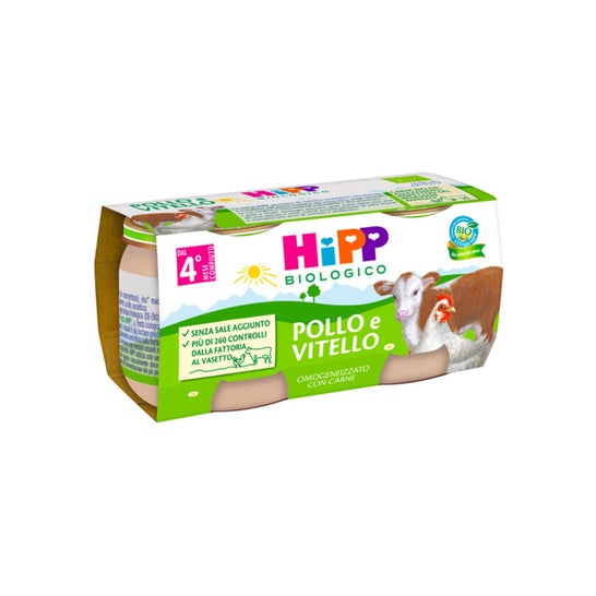 Hipp Bio Bouillie Poulet Bœuf 2x80g