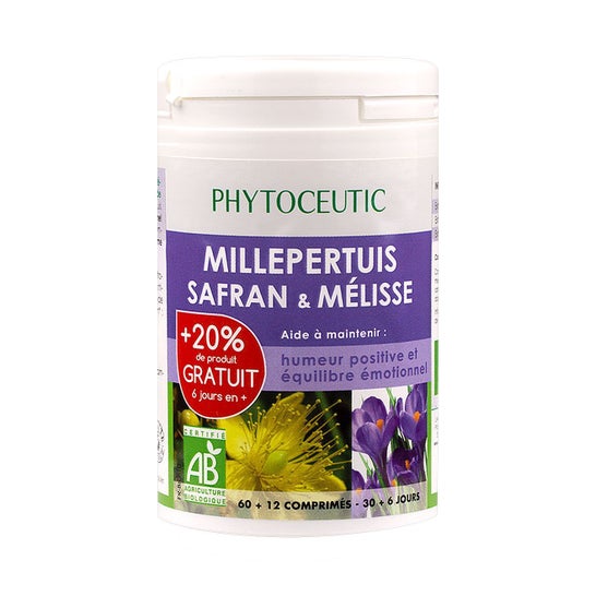 Phytoceutic Bio Millepertuis Safran 60 comprimés