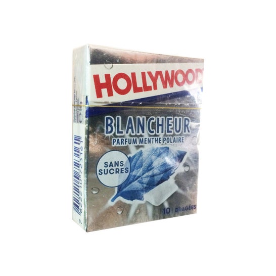 Hollywood ChewingGum Blancheur Menthe Polaire 14g