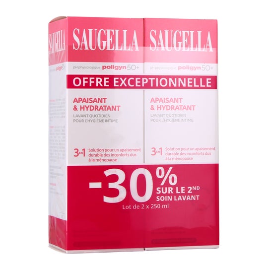 Saugella Poligyn 50+ Émulsion Hygiène Intime 2 x 250 ml