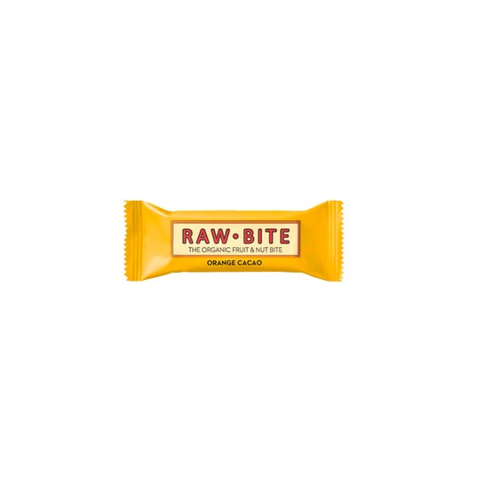 Raw Bite Barre Biologique Orange Et Cacao 50g