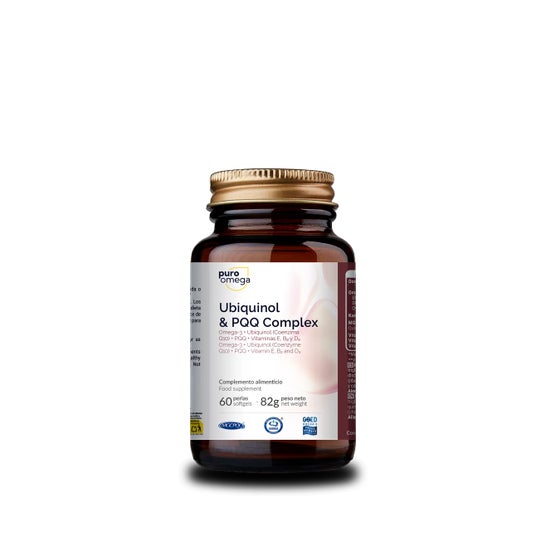 Puro Omega Ubiquinol & PQQ Complex 60 perles