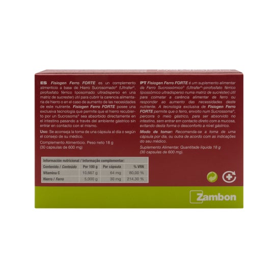 Fisiogen Ferro Forte 30 Gélules