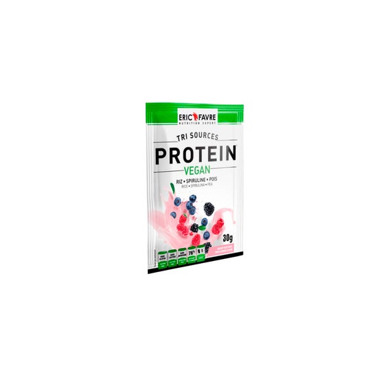 Eric Favre Protein Vegan Tri-Source Fruits Rouges 30g