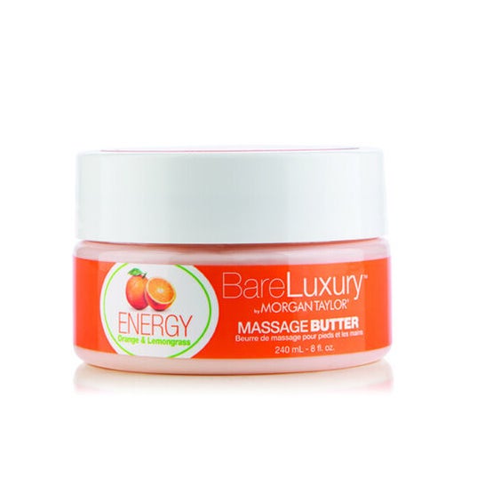 BareLuxury Energy Orange & Lemongrass Beurre Massage Mains 240ml
